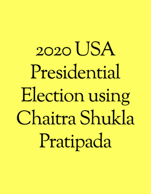 2020 USA Presidential Election using Chaitra Shukla Pratipada